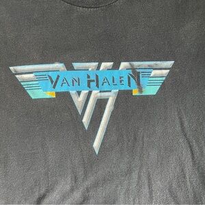 2008 Van Halen Parking Lot Boot Tour T-Shirt – Large – Faded Black